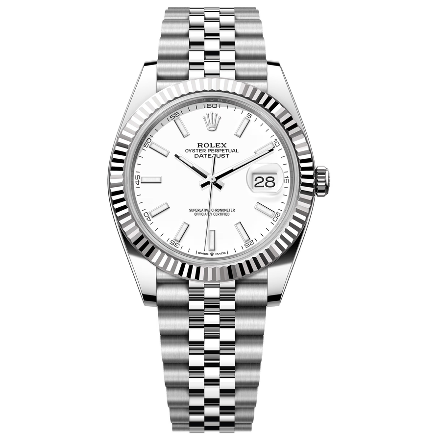 Rolex Datejust 41 reference 126334-0010 white dial – front reference image