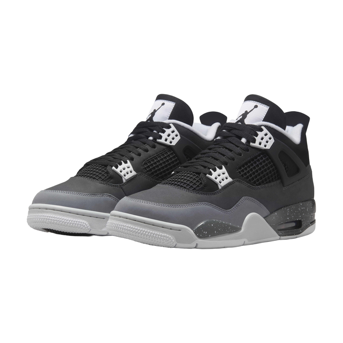 Air Jordan 4 Retro Fear — front three quarter pair