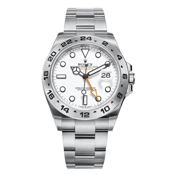 Rolex Explorer II white dial, view 1