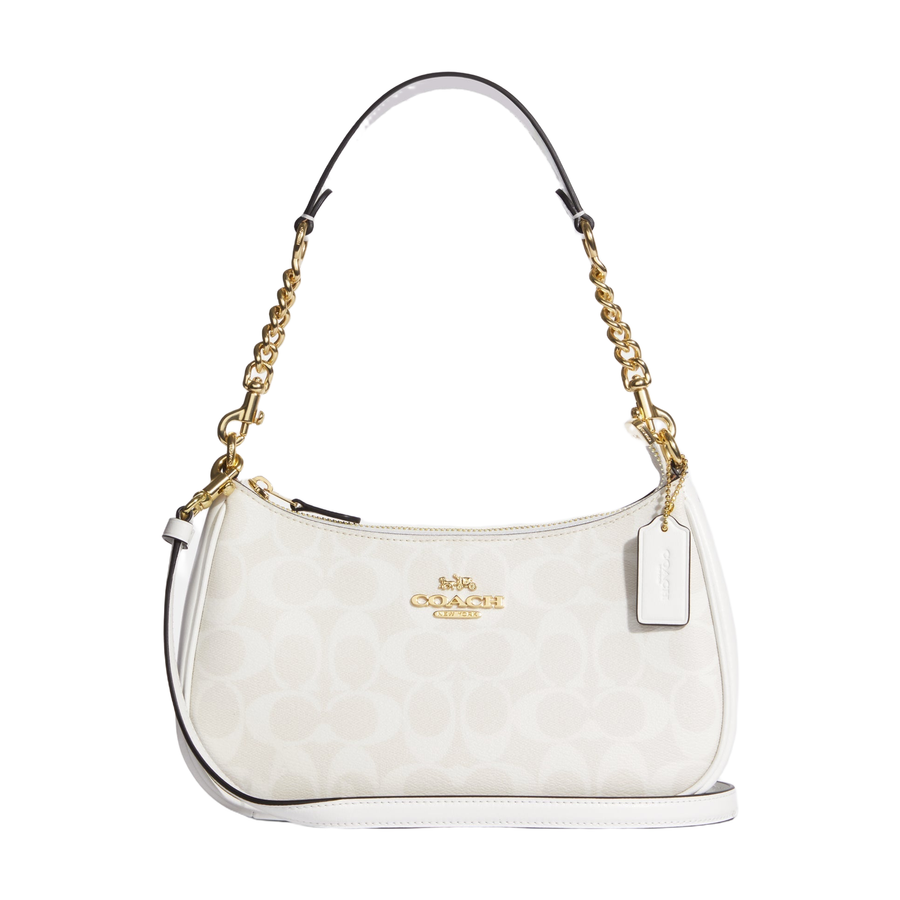 Teri Shoulder Bag in Chalk/Glacierwhite, front, full product reference view