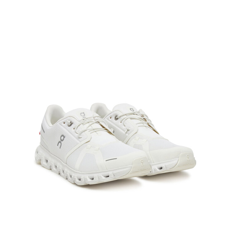 On Cloud 6 — White / White — front three quarter pair