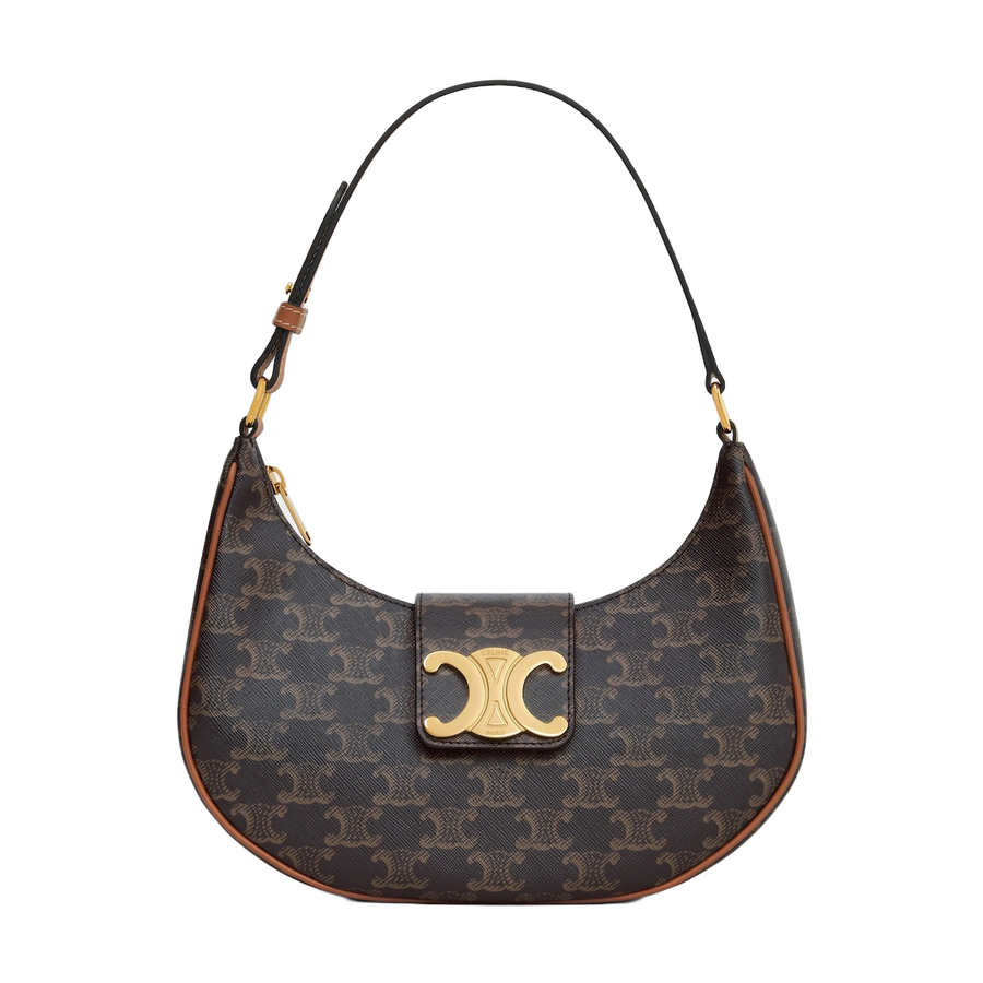 Ava Triomphe Bag in Tan, front, full product reference view