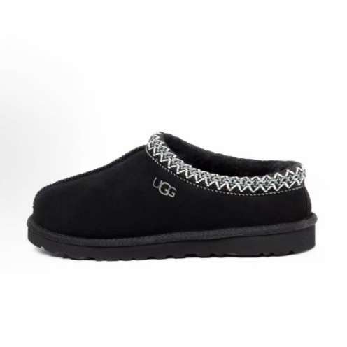 UGG Tasman Slippers — Black — source catalog lateral side