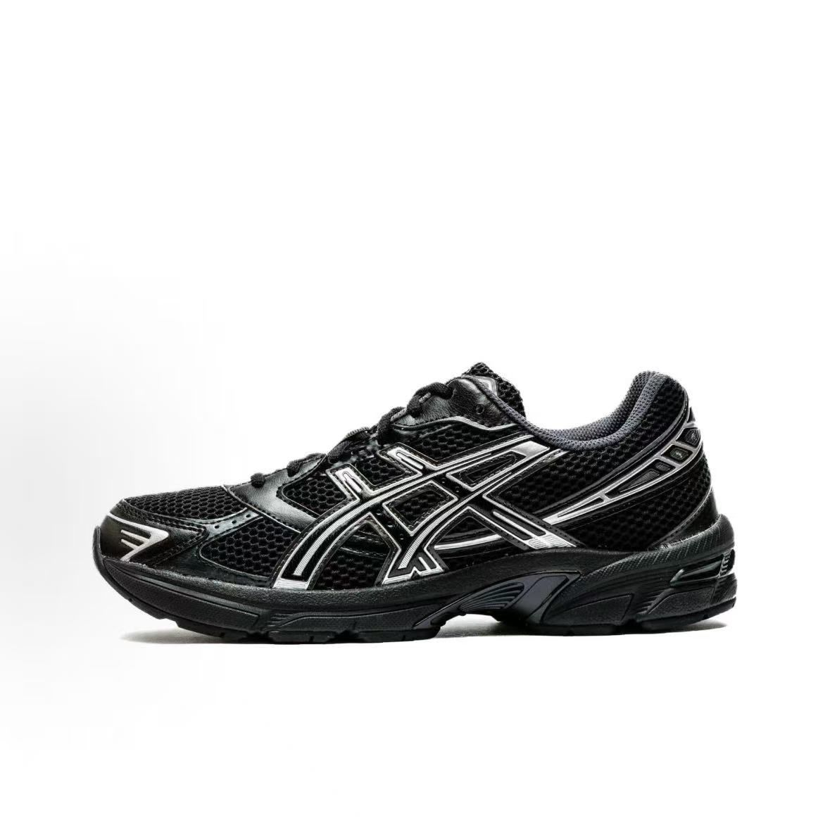 ASICS GEL-1130 Sneakers — Black / Silver — source catalog lateral side