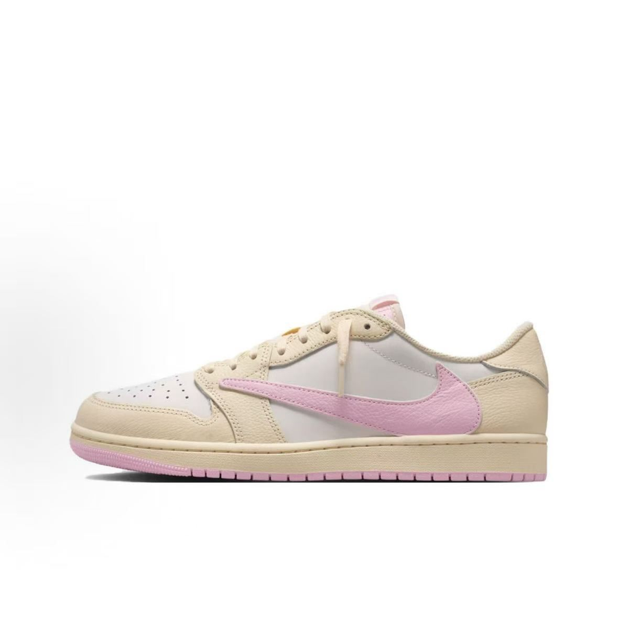 Jordan Air Jordan 1 Low Sneakers — Sail / Pink — source catalog lateral side