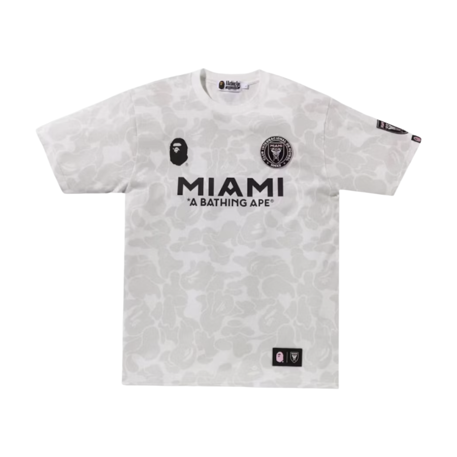 BAPE Miami Camo Graphic T-Shirt White/Light Gray - supplier original