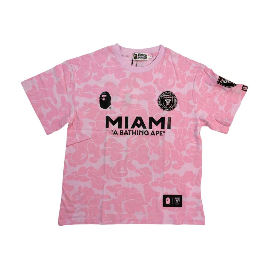 BAPE Miami Camo Graphic T-Shirt Pink - supplier original