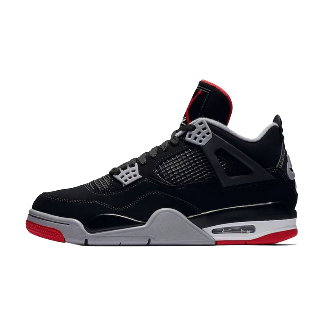 Jordan Air Jordan 4 Sneakers — Black / Red / White — source catalog lateral side
