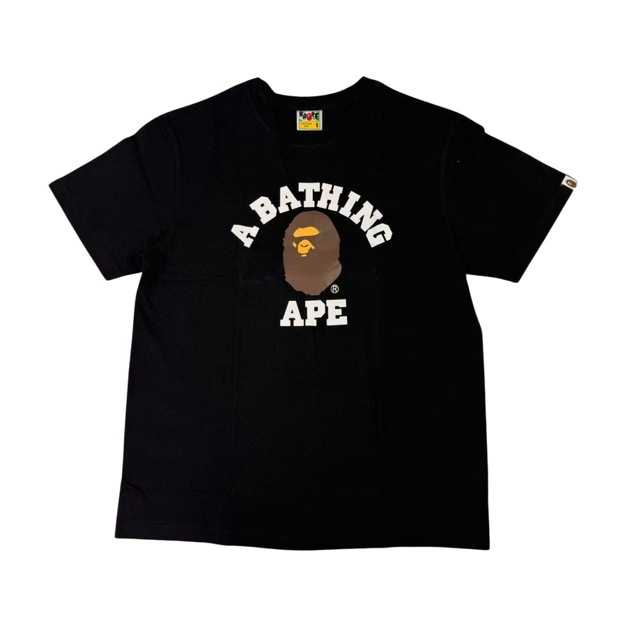 BAPE Brown A Bathing Ape Graphic T-Shirt Black - supplier original