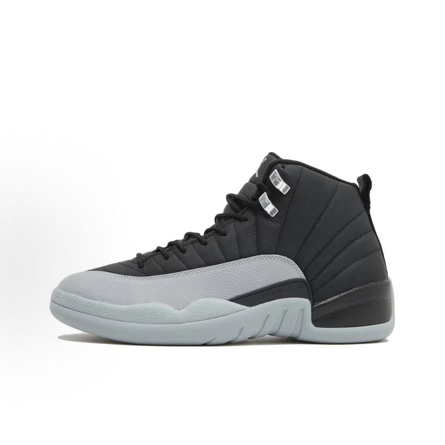 Jordan Air Jordan 12 Sneakers — Black / Grey — source catalog lateral side