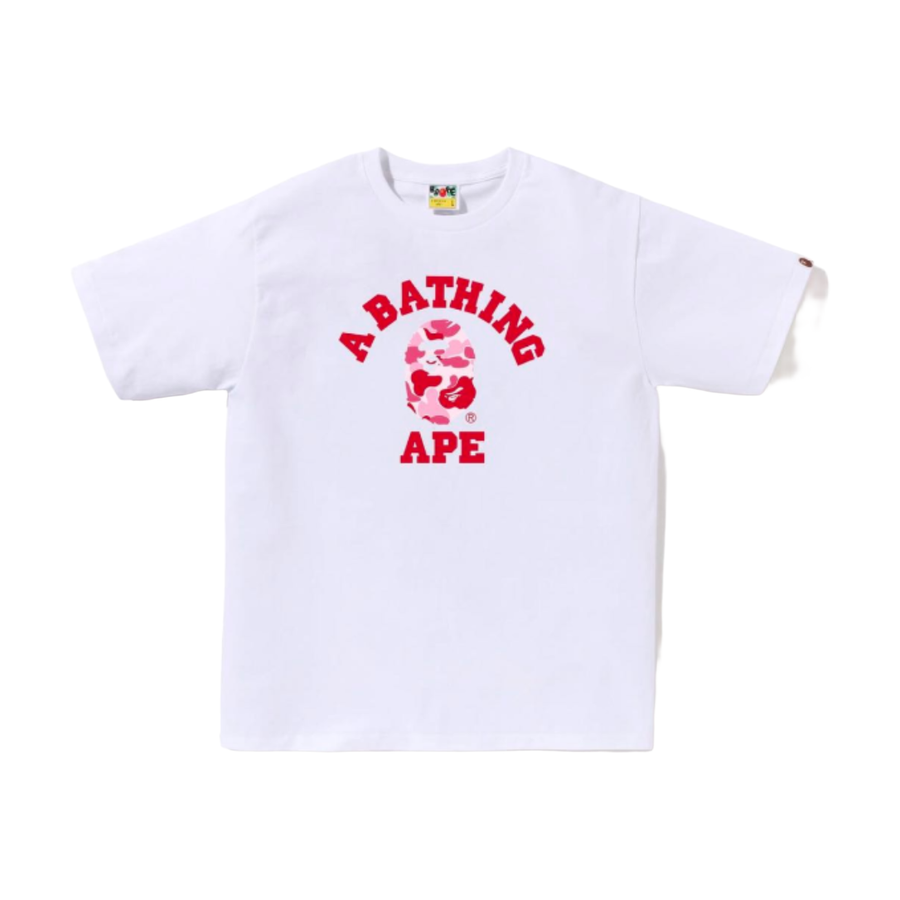 BAPE Red A Bathing Ape Graphic T-Shirt White - supplier original