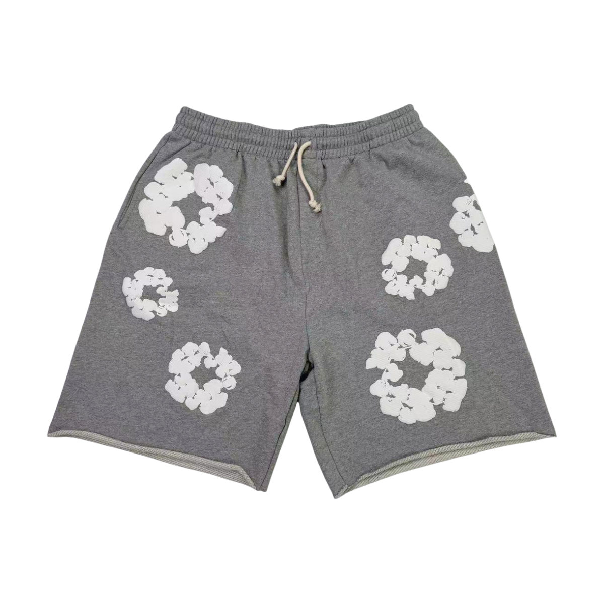 Denim Tears Wreath Graphic Shorts Gray/White - supplier original