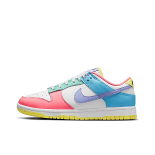 Nike Dunk Low Sneakers — Multicolour / White — source catalog lateral side