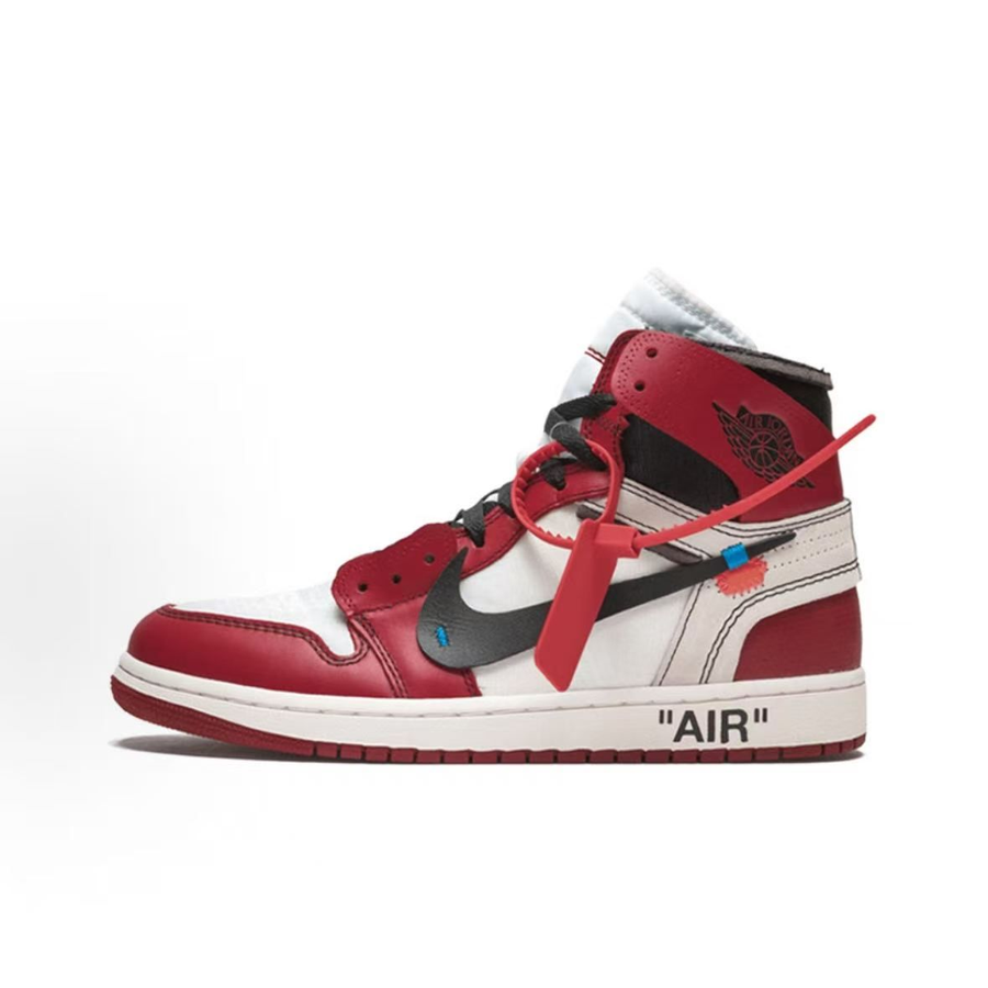 Jordan Air Jordan 1 High Sneakers — Red / White / Black — source catalog lateral side