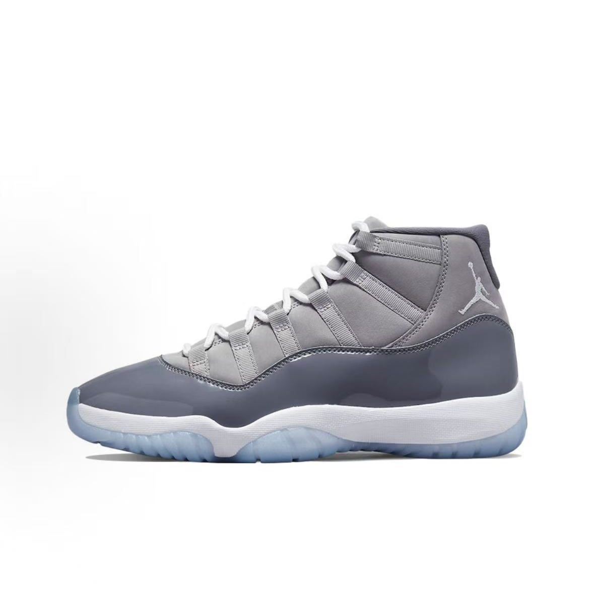 Jordan Air Jordan 11 Sneakers — Grey / White — source catalog lateral side