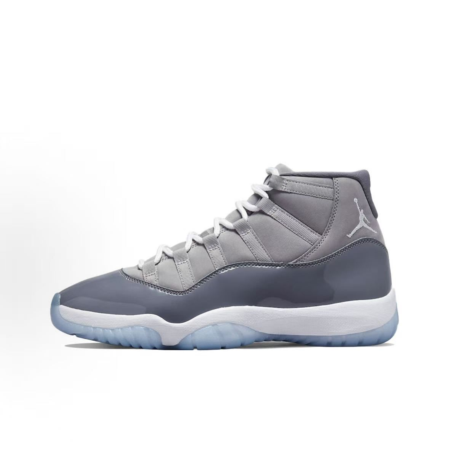 Jordan Air Jordan 11 Sneakers — Grey / White — source catalog lateral side