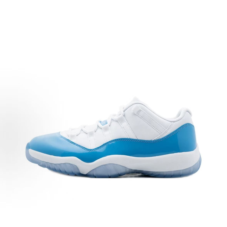 Jordan Air Jordan 11 Low Sneakers — White / Blue — source catalog lateral side
