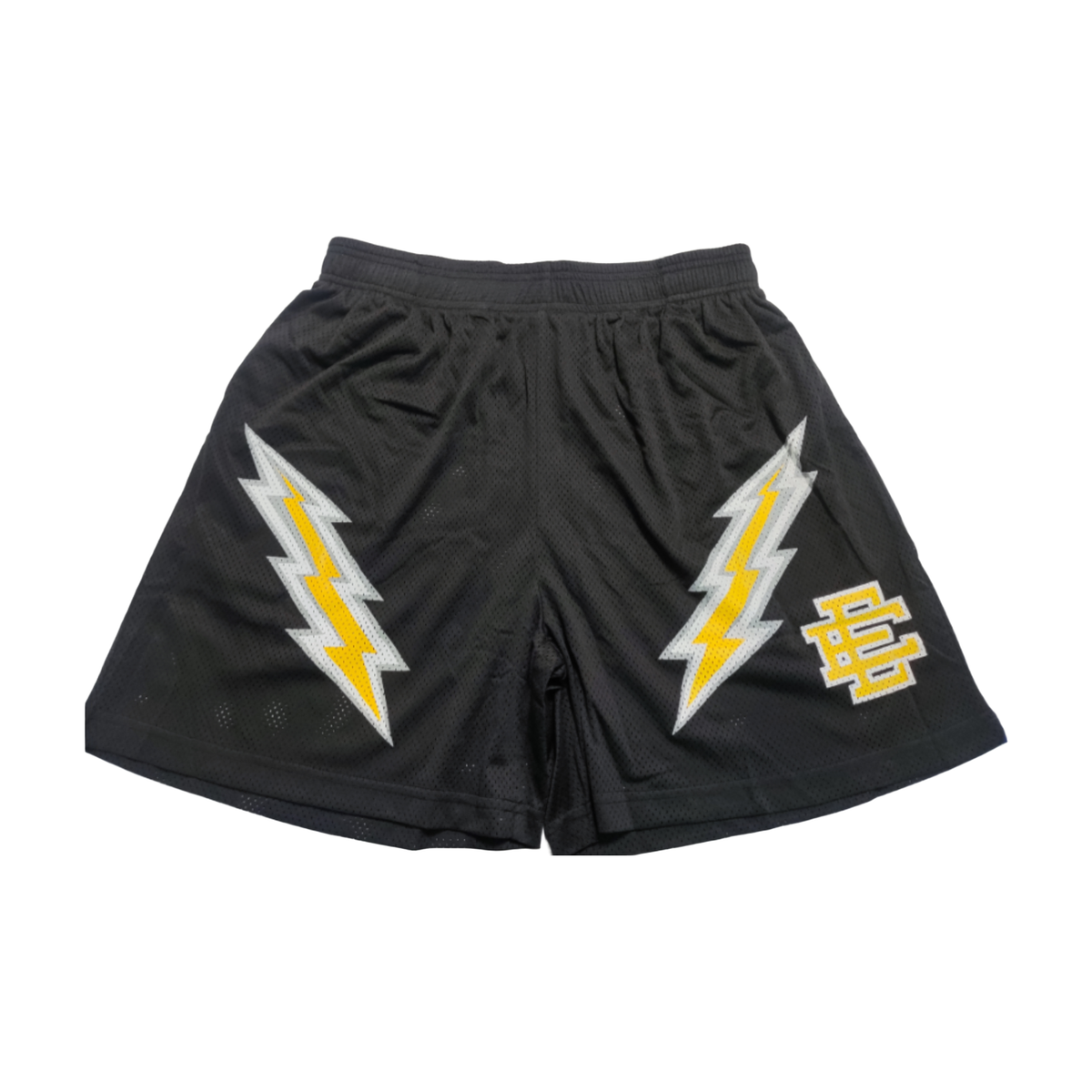 Eric Emanuel Lightning Graphic Shorts Black/Yellow - supplier original