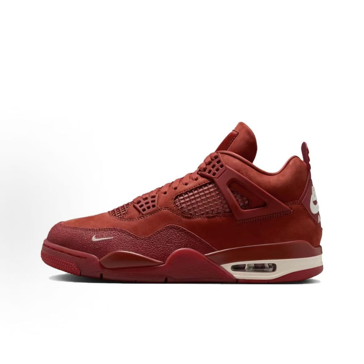 Jordan Air Jordan 4 Sneakers — Brick Red — source catalog lateral side
