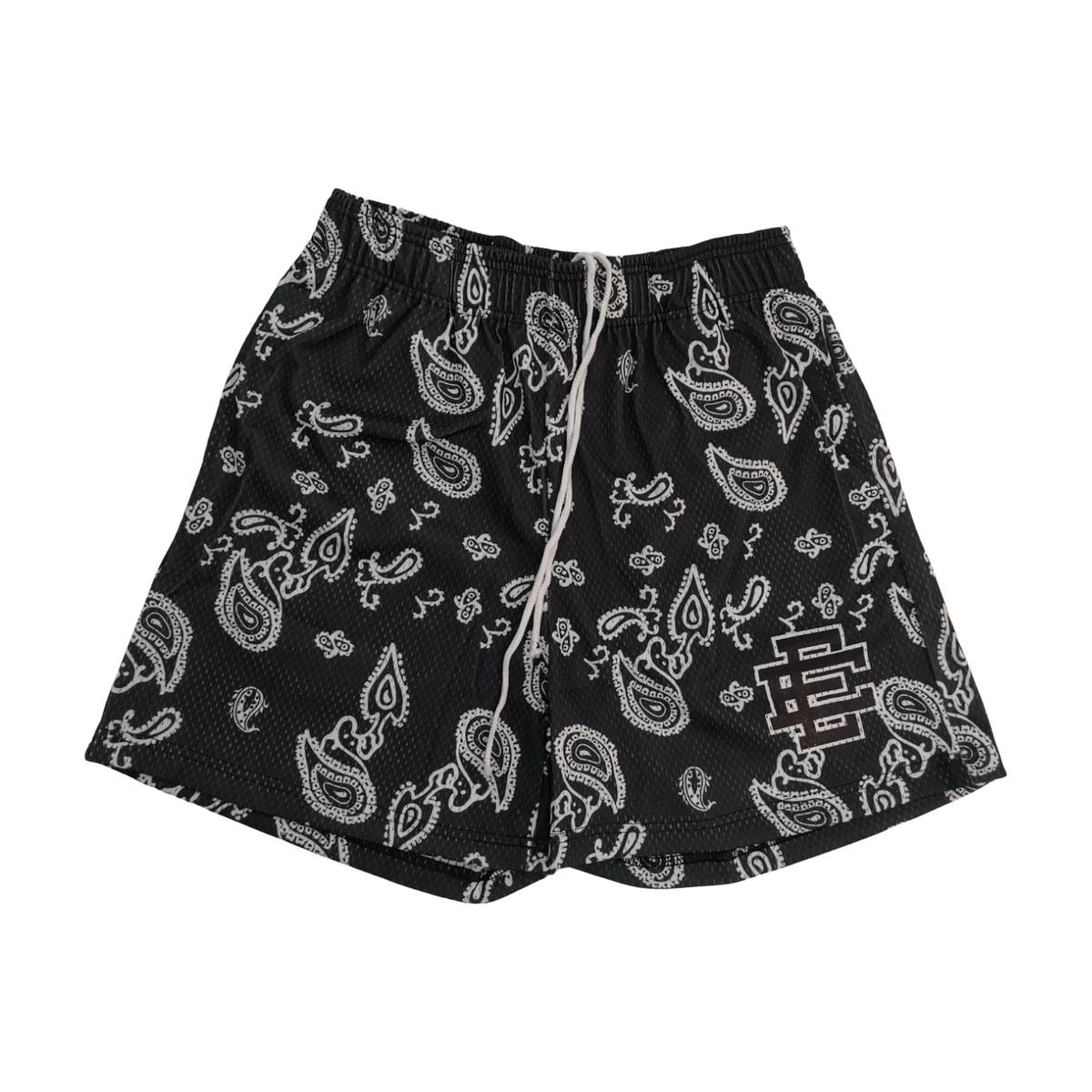 Eric Emanuel Paisley Graphic Shorts Black/White - supplier original