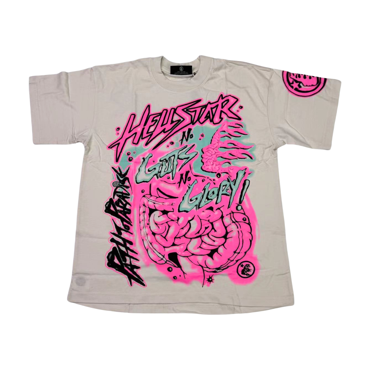 Hellstar Brain Graphic T-Shirt Beige/Pink - supplier original