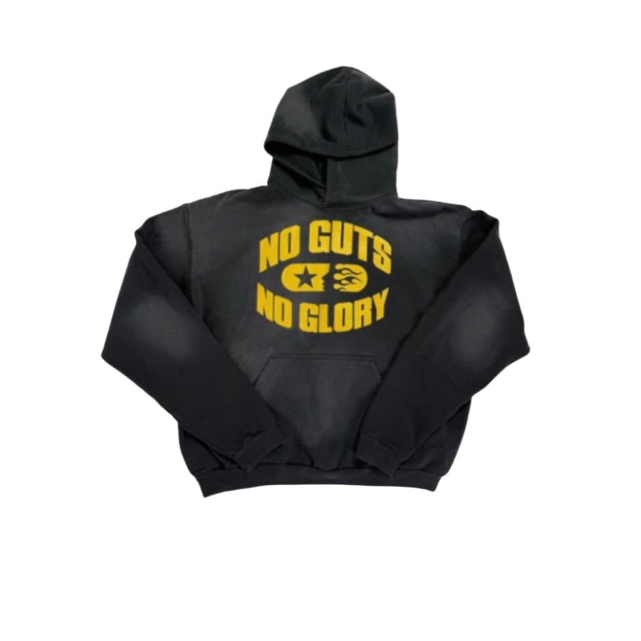 Hellstar No Guts No Glory Graphic Hoodie Black/Yellow - supplier original