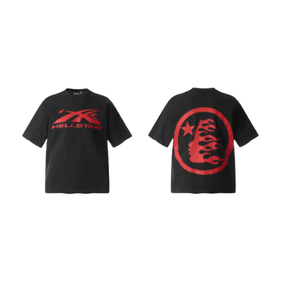 Hellstar Flaming Head Graphic T-Shirt Black/Red - supplier original