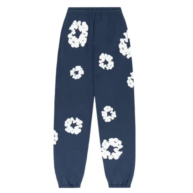 Denim Tears Wreath Graphic Sweatpants Blue/White - supplier original
