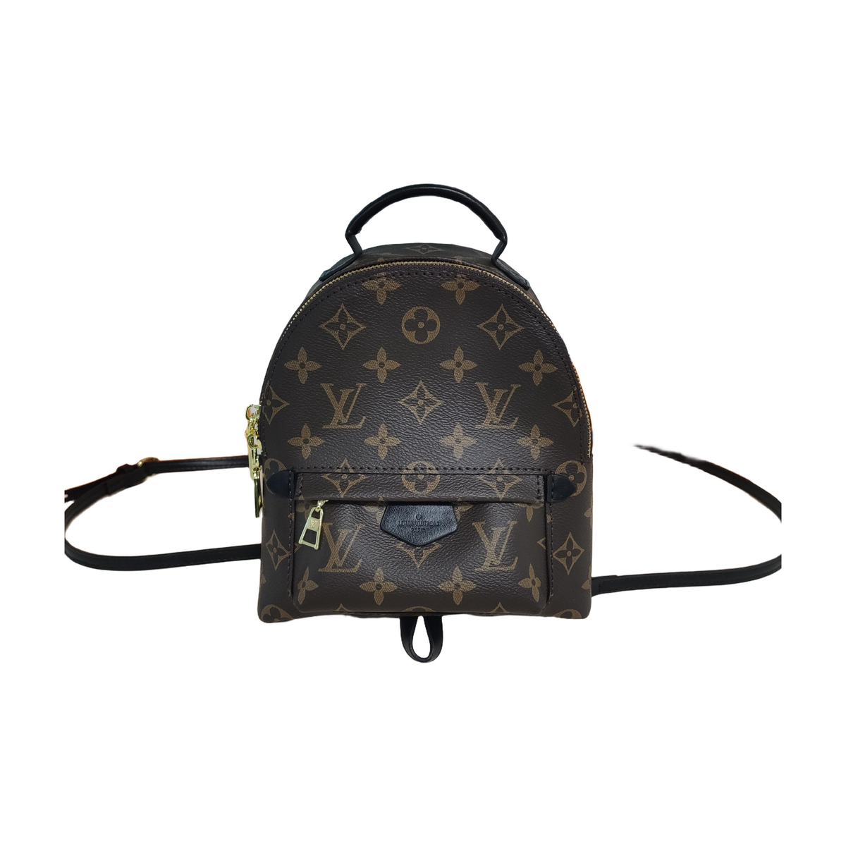 Monogram Zip Backpack in Brown / Black, supplier source view
