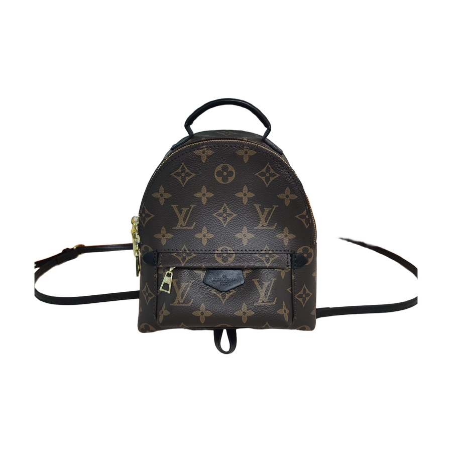 Monogram Zip Backpack in Brown / Black, supplier source view