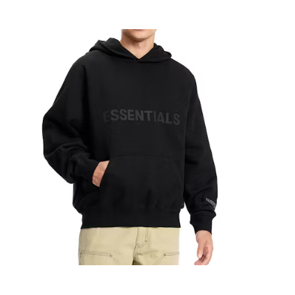 Fear of God Essentials Large Logo Hoodie Black - supplier original reference 1