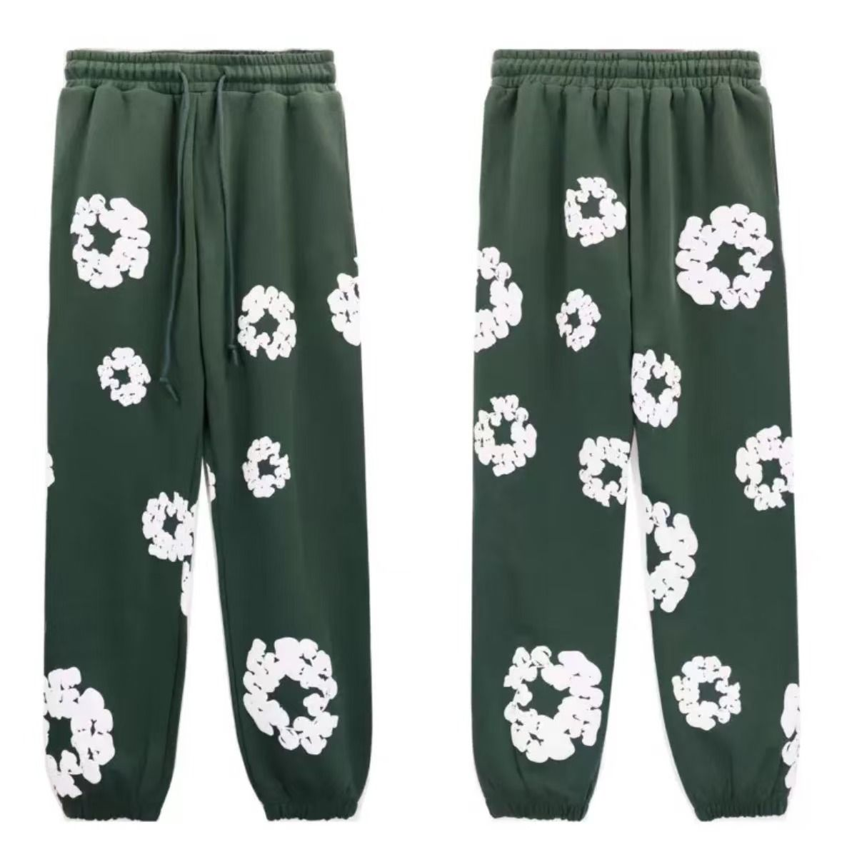 Denim Tears Wreath Graphic Sweatpants Green/White - supplier original reference 1