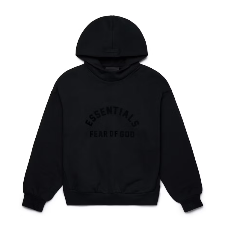Fear of God Essentials Arched Logo Hoodie Black - supplier original reference 1