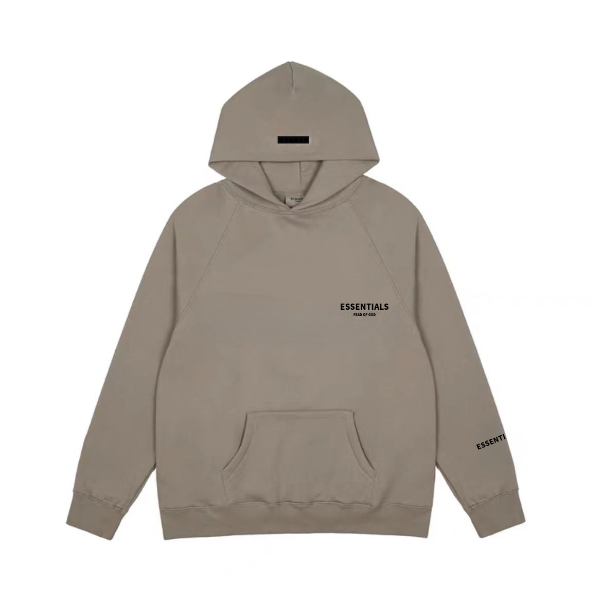 Fear of God Essentials Chest and Sleeve Logo Hoodie Taupe - supplier original reference 1