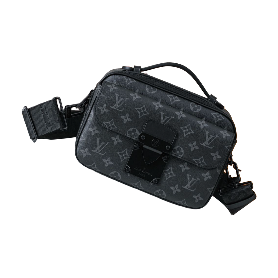 Louis Vuitton Monogram Top Handle Messenger Bag – Black / Gray, original supplier catalogue view