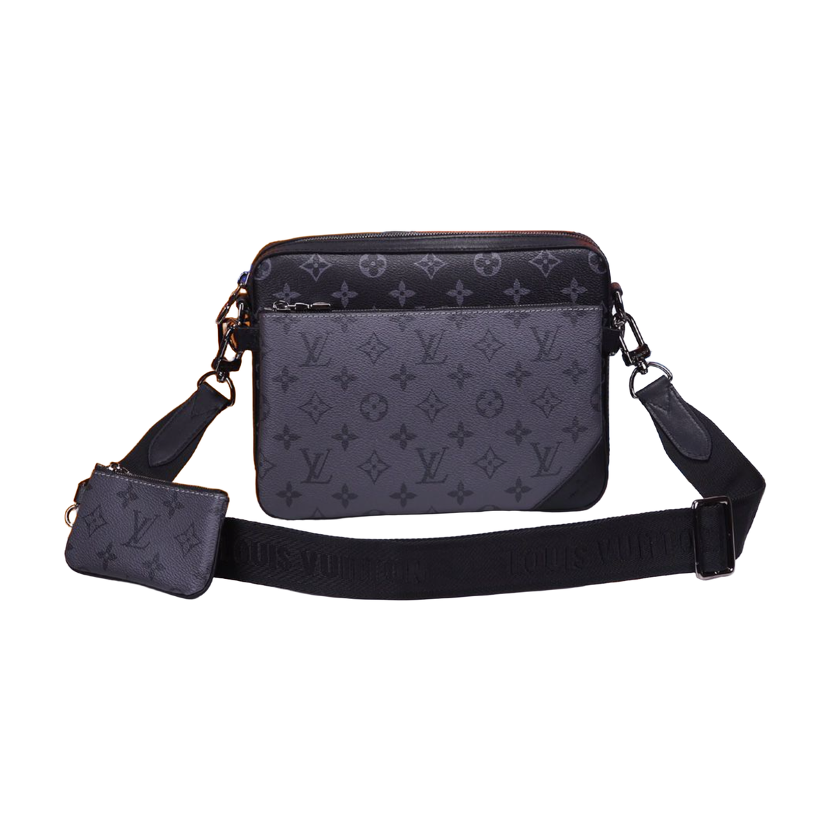 Louis Vuitton Monogram Messenger Bag – Black and gray / dark hardware, original supplier catalogue view