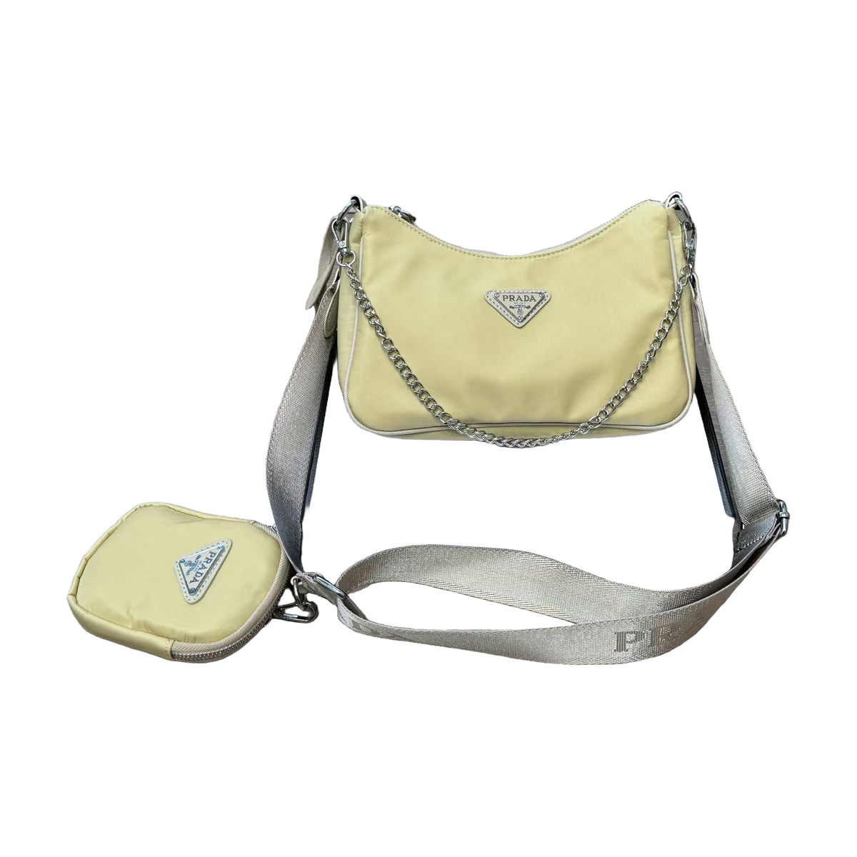 Chain Shoulder Bag in Pale Yellow, supplier source view