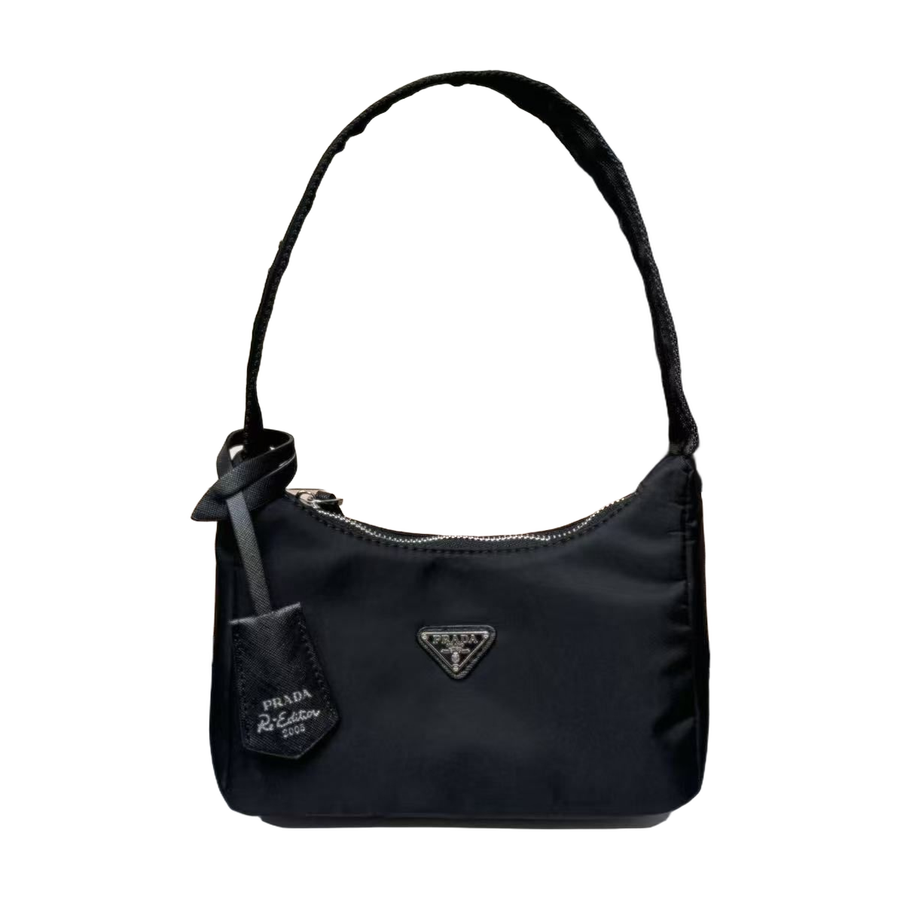 Mini Hobo Shoulder Bag in Black, supplier source view