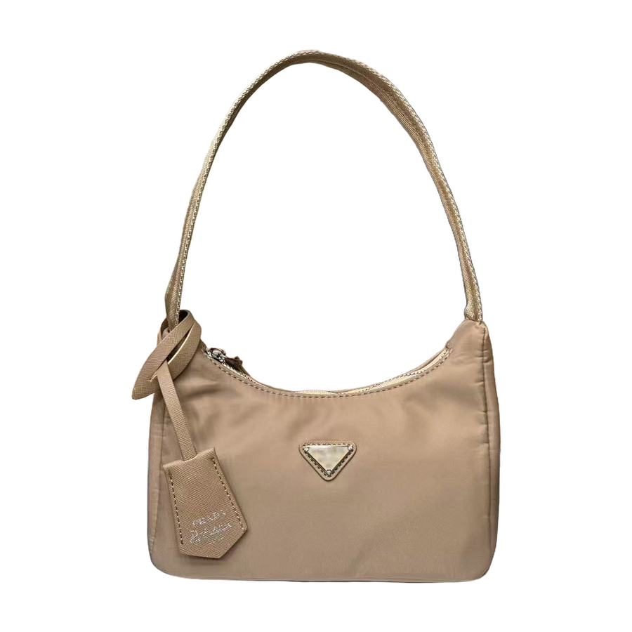 Mini Hobo Shoulder Bag in Taupe Beige, supplier source view