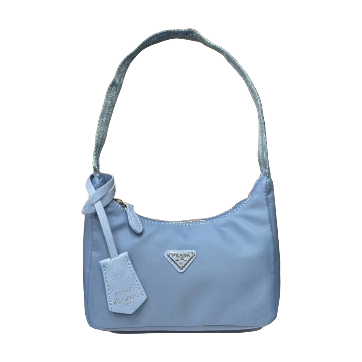 Mini Hobo Shoulder Bag in Light Blue, supplier source view