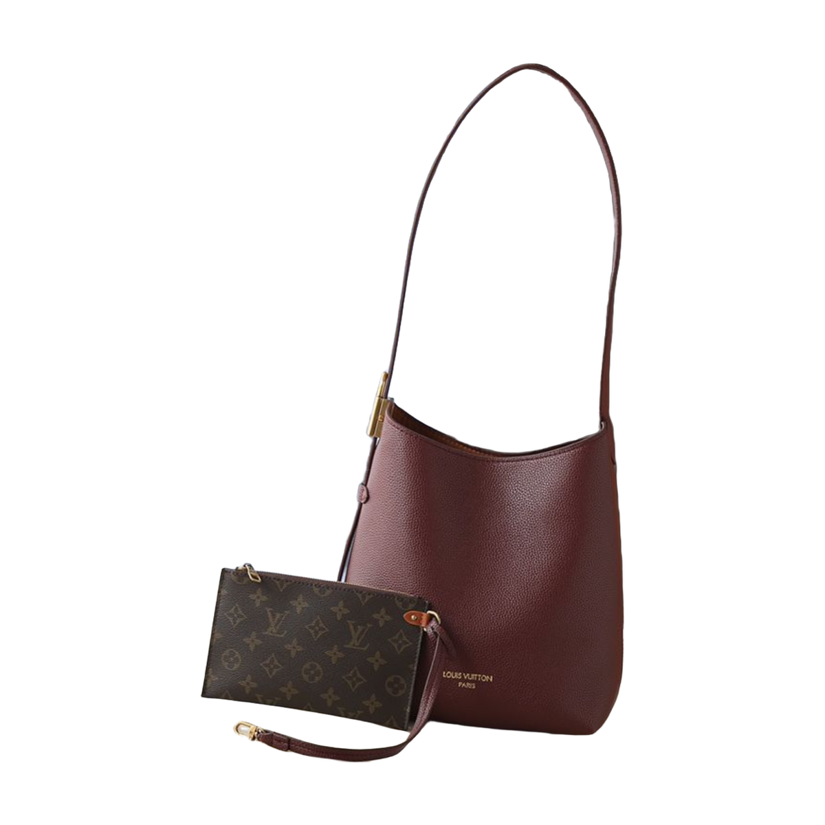 Louis Vuitton Minimalist Shoulder Tote Bag – Burgundy, original supplier catalogue view