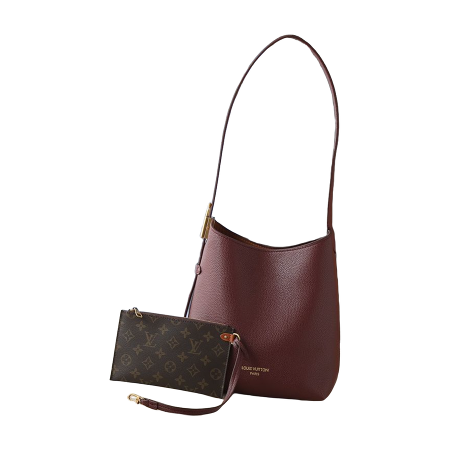 Louis Vuitton Minimalist Shoulder Tote Bag – Burgundy, original supplier catalogue view