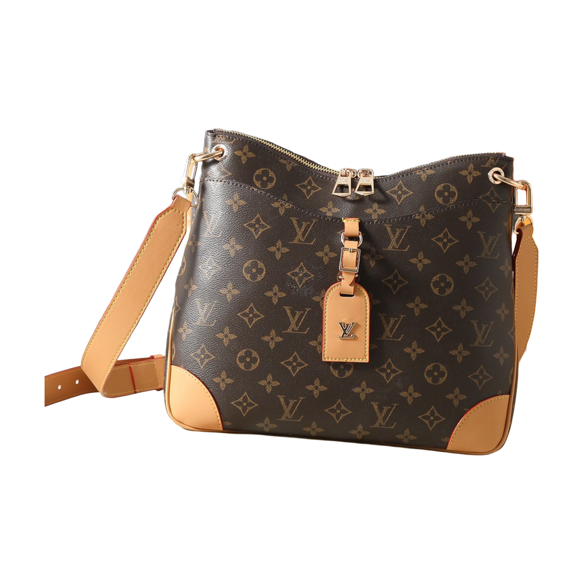 Louis Vuitton Monogram Zip Shoulder Tote – Brown / Tan, original supplier catalogue view