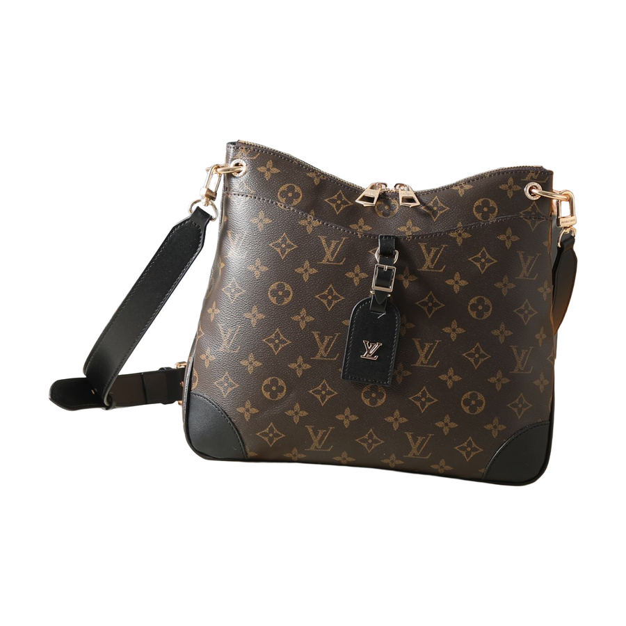 Louis Vuitton Monogram Zip Shoulder Tote – Brown / Black, original supplier catalogue view