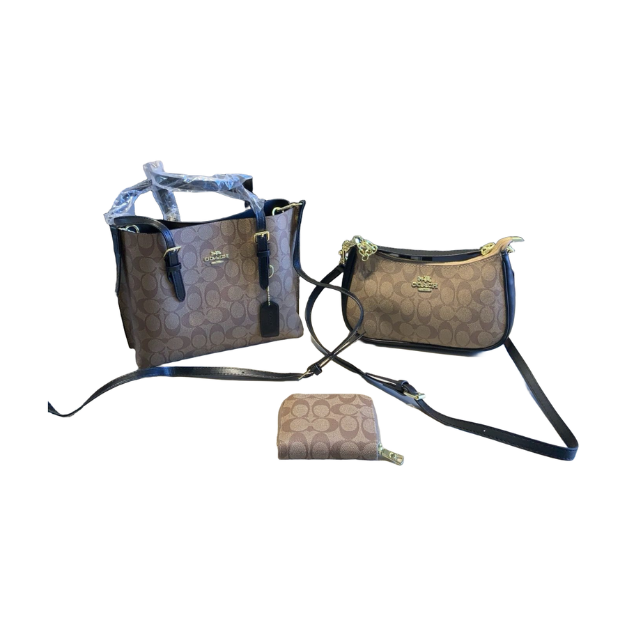 Coach Signature Tote – Khaki / Black, original supplier catalogue view