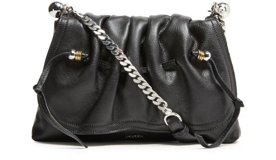 Isabel Marant Bolton pouch bag in Black/Silver — view 1