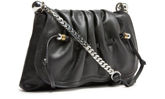 Isabel Marant Bolton pouch bag in Black/Silver — view 2