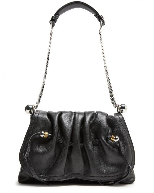 Isabel Marant Bolton pouch bag in Black/Silver — view 4