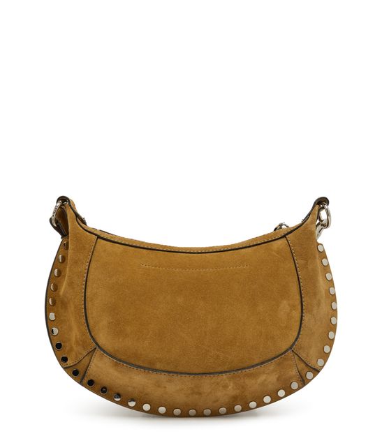 Isabel Marant Oskan Moon bag in suede in Taupe — view 3