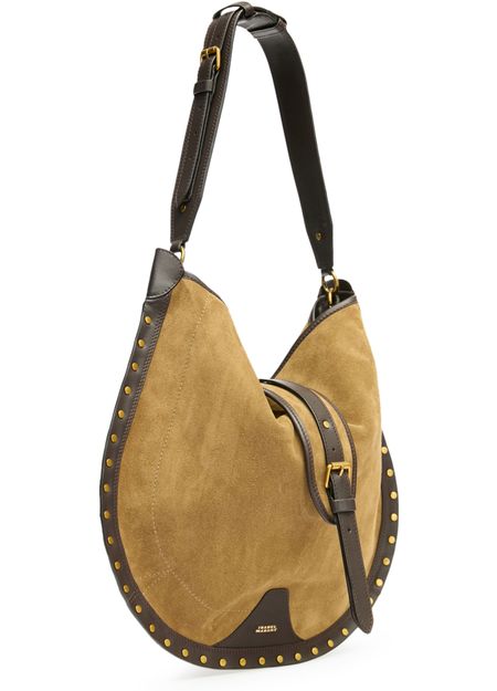 Isabel Marant Oskan Soft hobo bag in Taupe — view 2